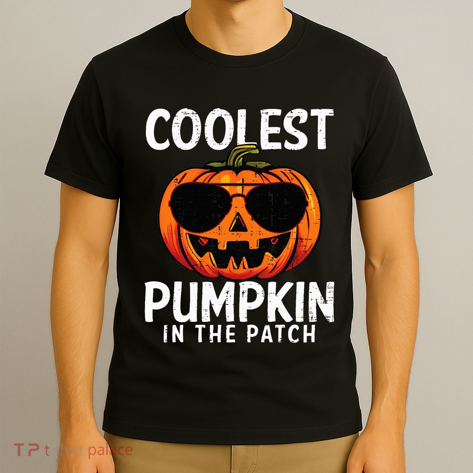 Coolest Pumpkin In The Patch Halloween Kids T-Shirt