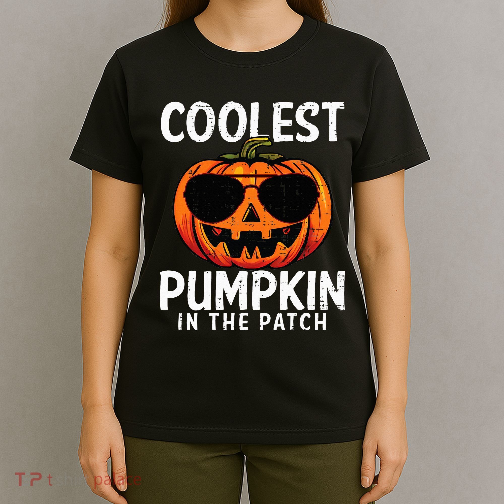 Coolest Pumpkin In The Patch Halloween Kids T-Shirt