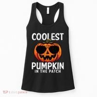Coolest Pumpkin In The Patch Halloween Kids Women's Tank Top thumb 0