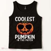 Coolest Pumpkin In The Patch Halloween Kids Tank Top thumb 2