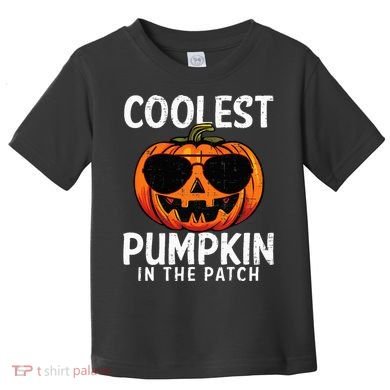 Coolest Pumpkin In The Patch Halloween Kids Toddler T-Shirt