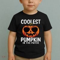 Coolest Pumpkin In The Patch Halloween Kids Toddler T-Shirt thumb 2