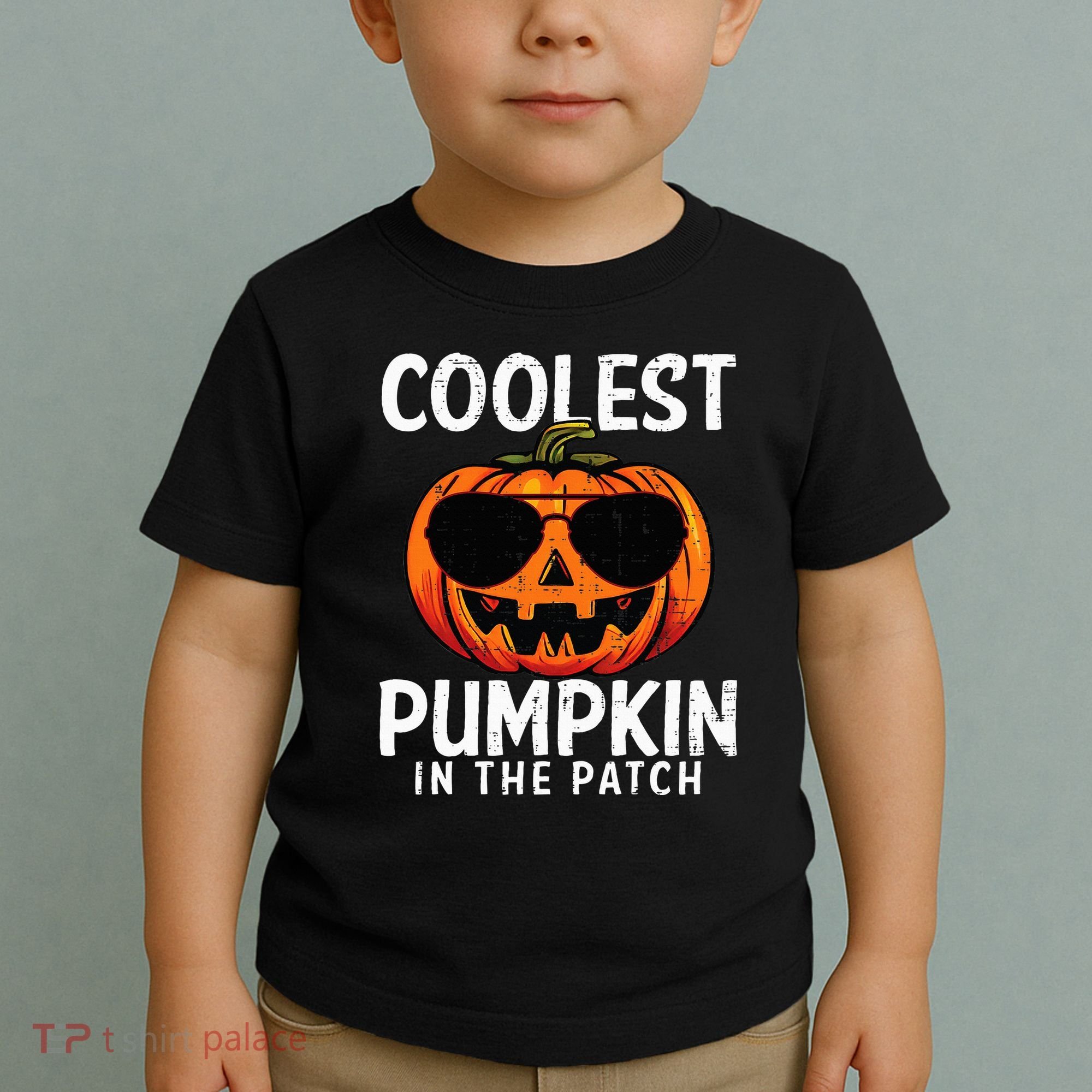 Coolest Pumpkin In The Patch Halloween Kids Toddler T-Shirt