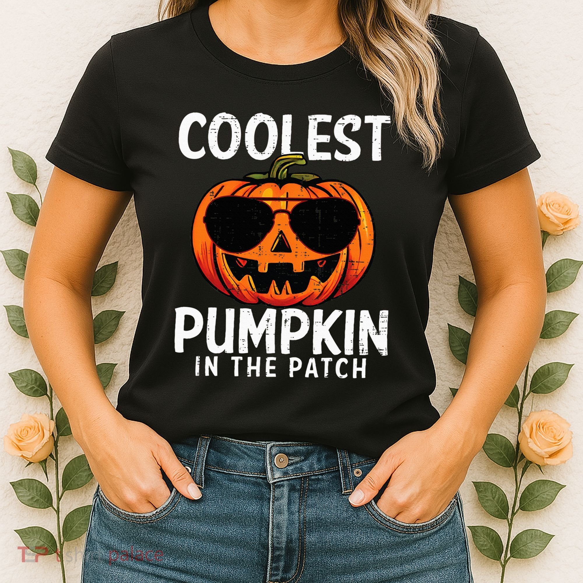 Coolest Pumpkin In The Patch Halloween Kids Women's T-Shirt
