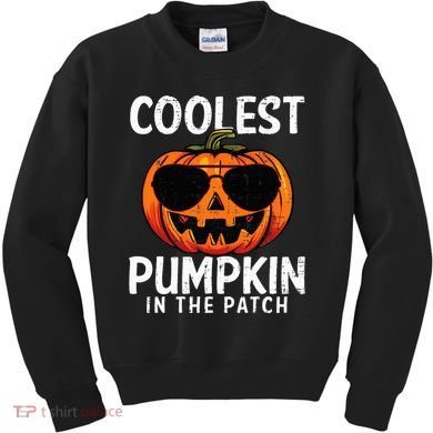 Coolest Pumpkin In The Patch Halloween Kids Kids Sweatshirt