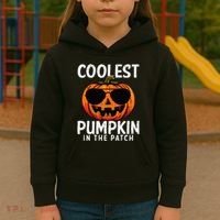 Coolest Pumpkin In The Patch Halloween Kids Kids Hoodie thumb 3