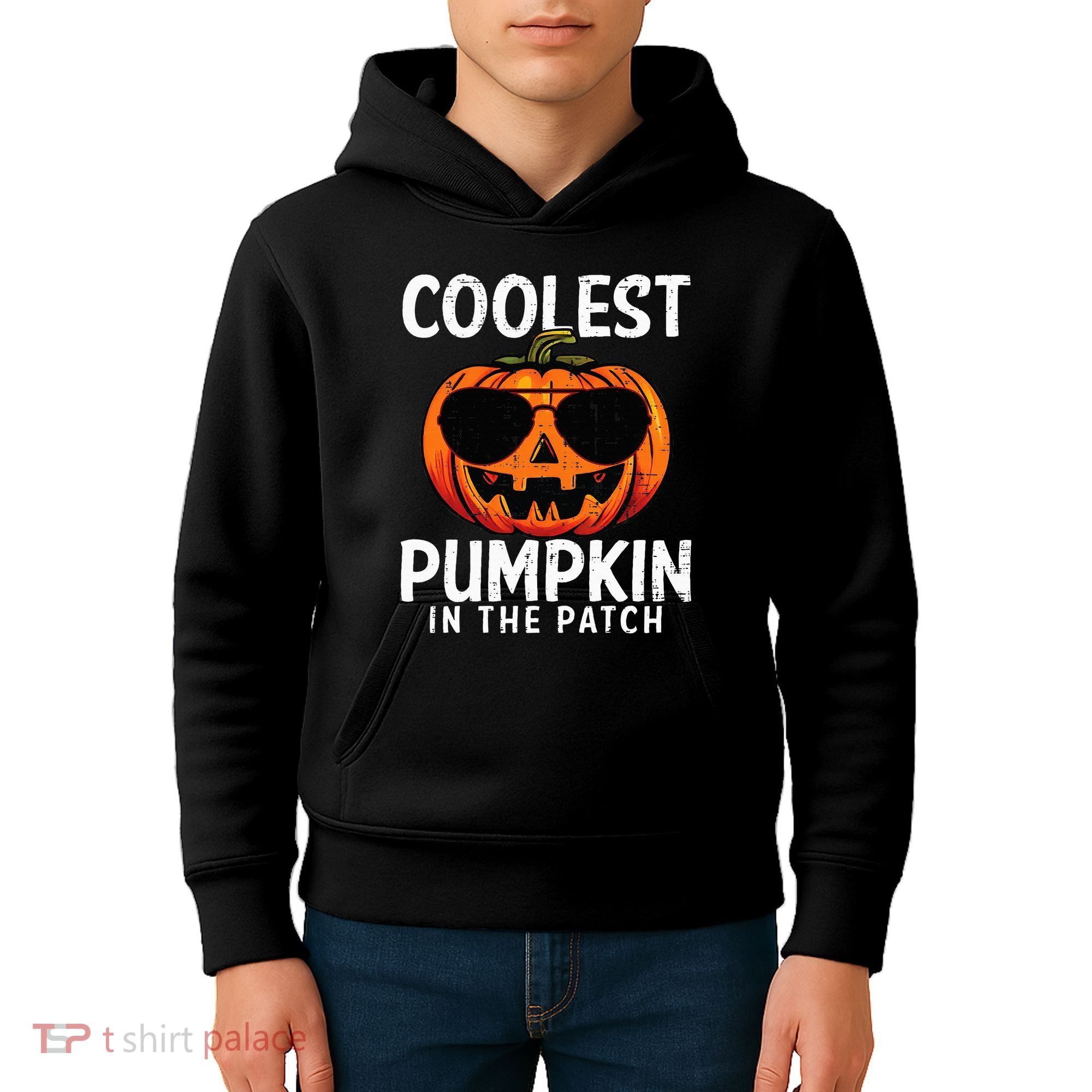 Coolest Pumpkin In The Patch Halloween Kids Kids Hoodie