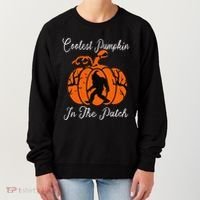 Coolest Pumpkin In The Patch Halloween Costumes Bigfoot Women's Sweatshirt thumb 0