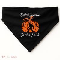 Coolest Pumpkin In The Patch Halloween Costumes Bigfoot USA-Made Doggie Bandana thumb 0