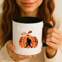Coolest Pumpkin In The Patch Halloween Costumes Bigfoot Coffee Mug thumb 3