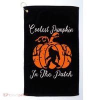 Coolest Pumpkin In The Patch Halloween Costumes Bigfoot Golf Towel thumb 0