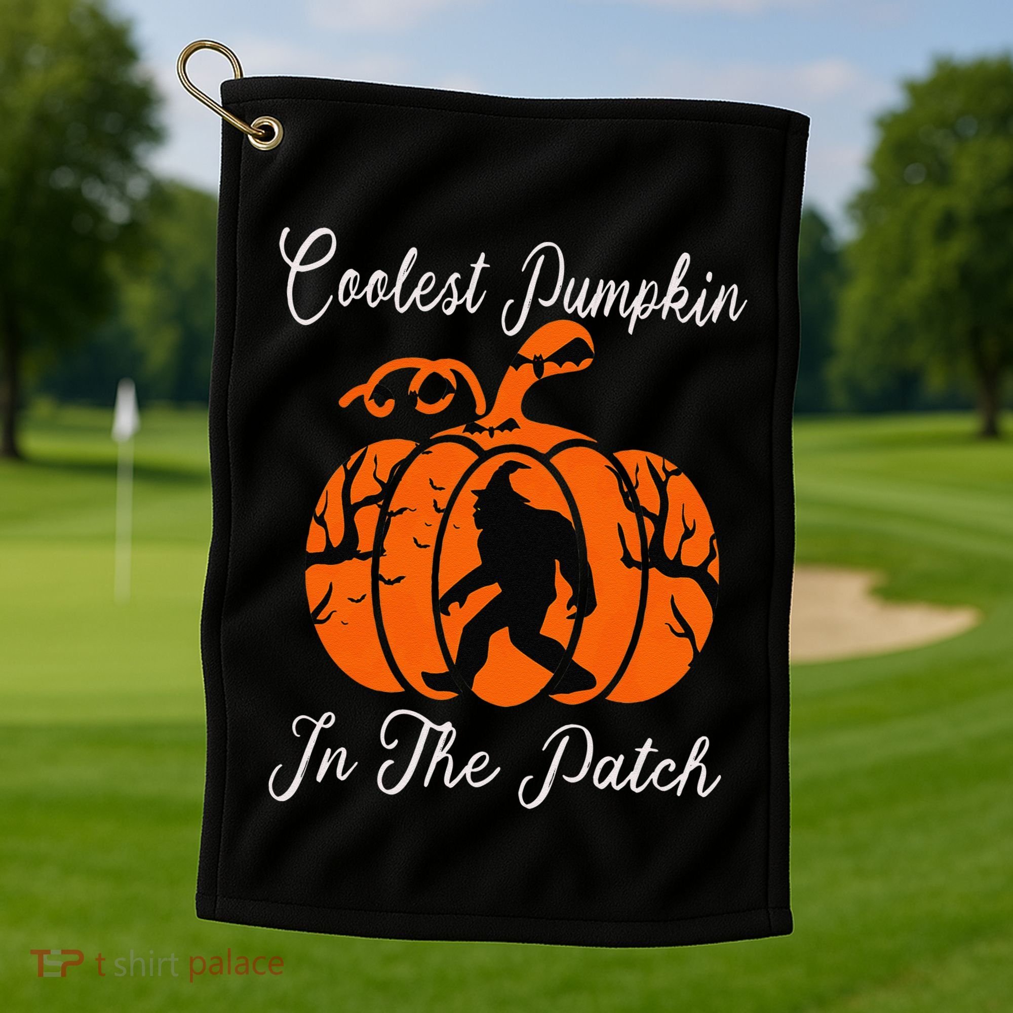 Coolest Pumpkin In The Patch Halloween Costumes Bigfoot Golf Towel