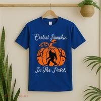 Coolest Pumpkin In The Patch Halloween Costumes Bigfoot T-Shirt thumb 2