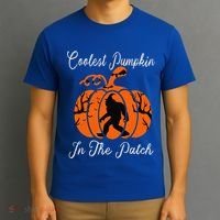 Coolest Pumpkin In The Patch Halloween Costumes Bigfoot T-Shirt thumb 3