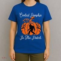 Coolest Pumpkin In The Patch Halloween Costumes Bigfoot T-Shirt thumb 4