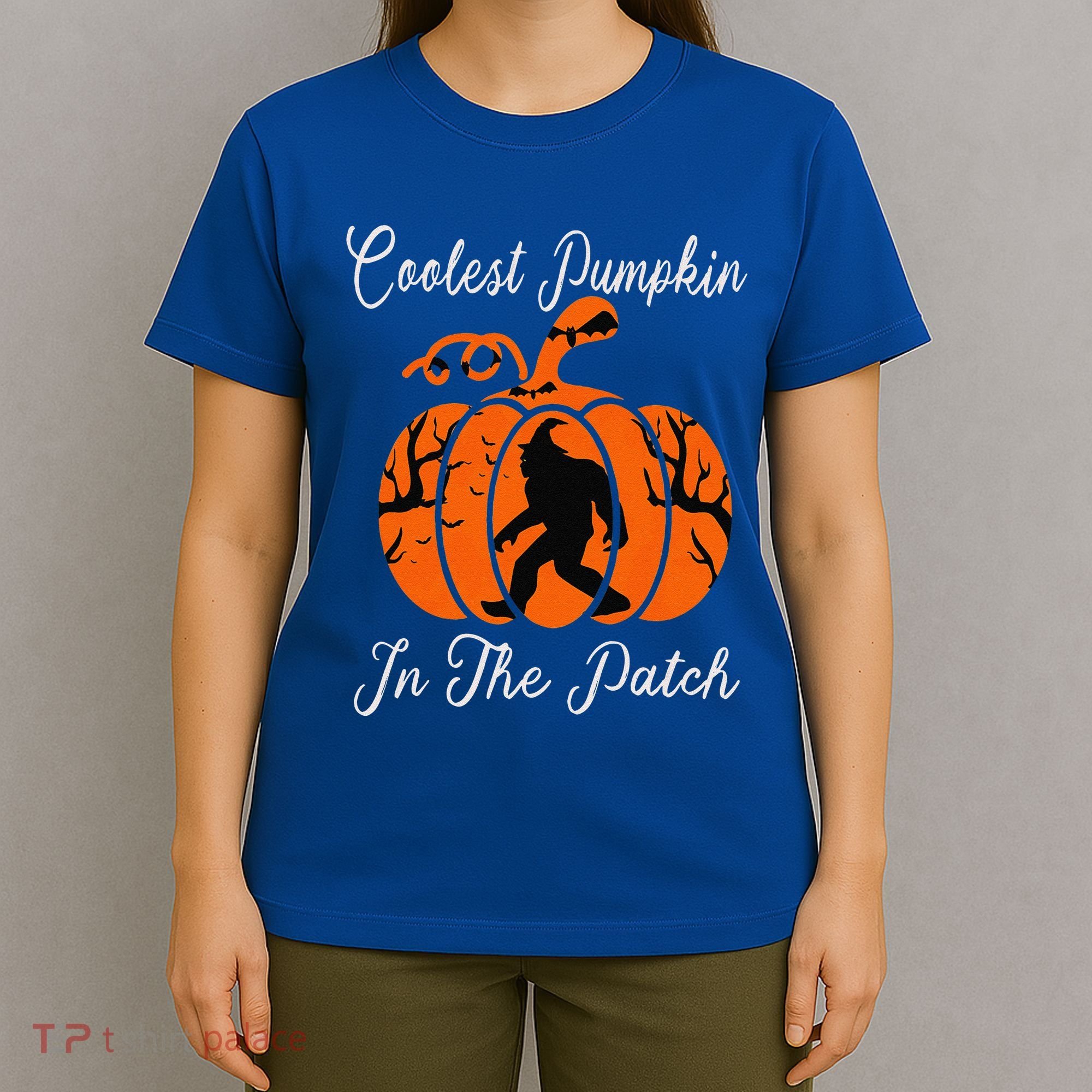 Coolest Pumpkin In The Patch Halloween Costumes Bigfoot T-Shirt