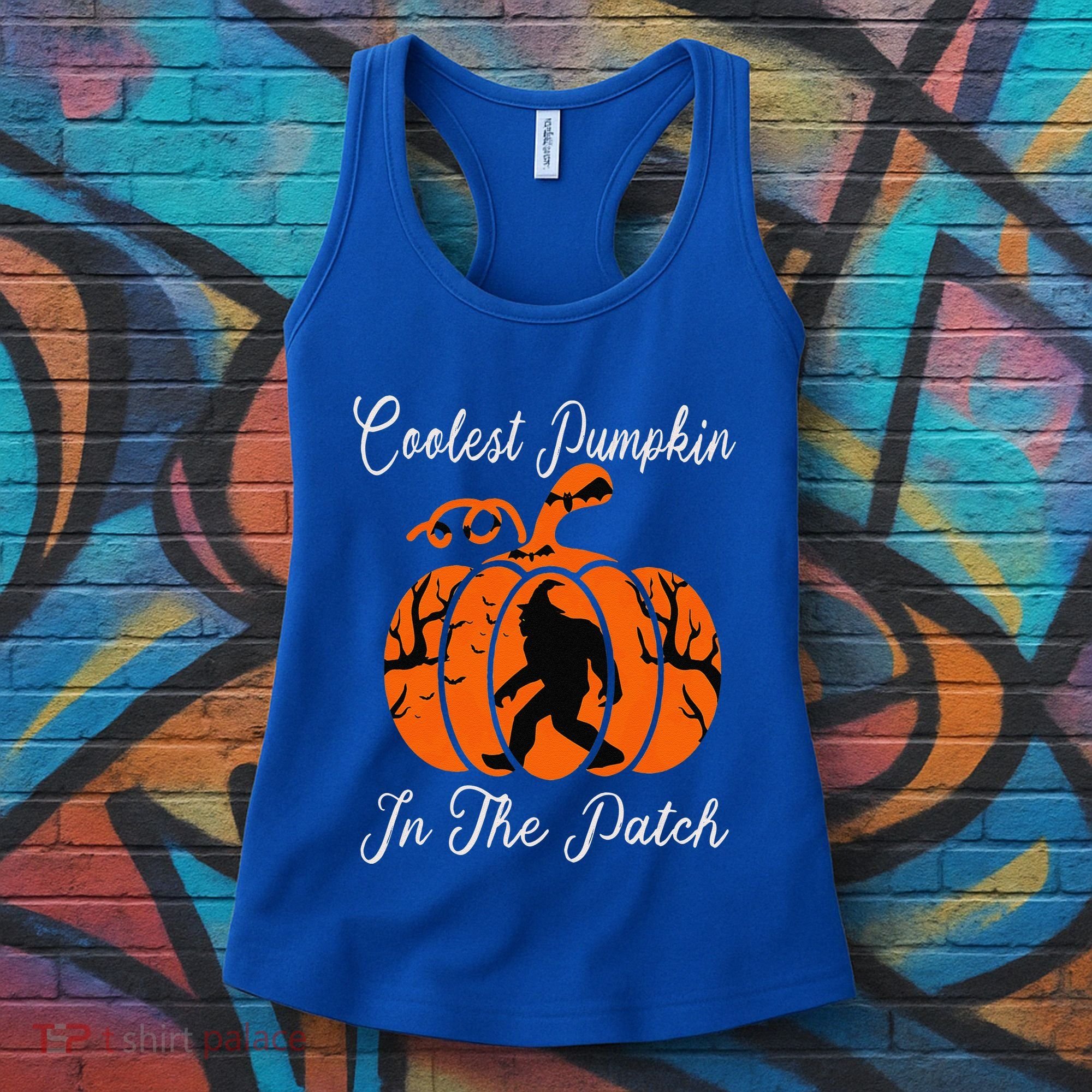 Coolest Pumpkin In The Patch Halloween Costumes Bigfoot Women's Tank Top