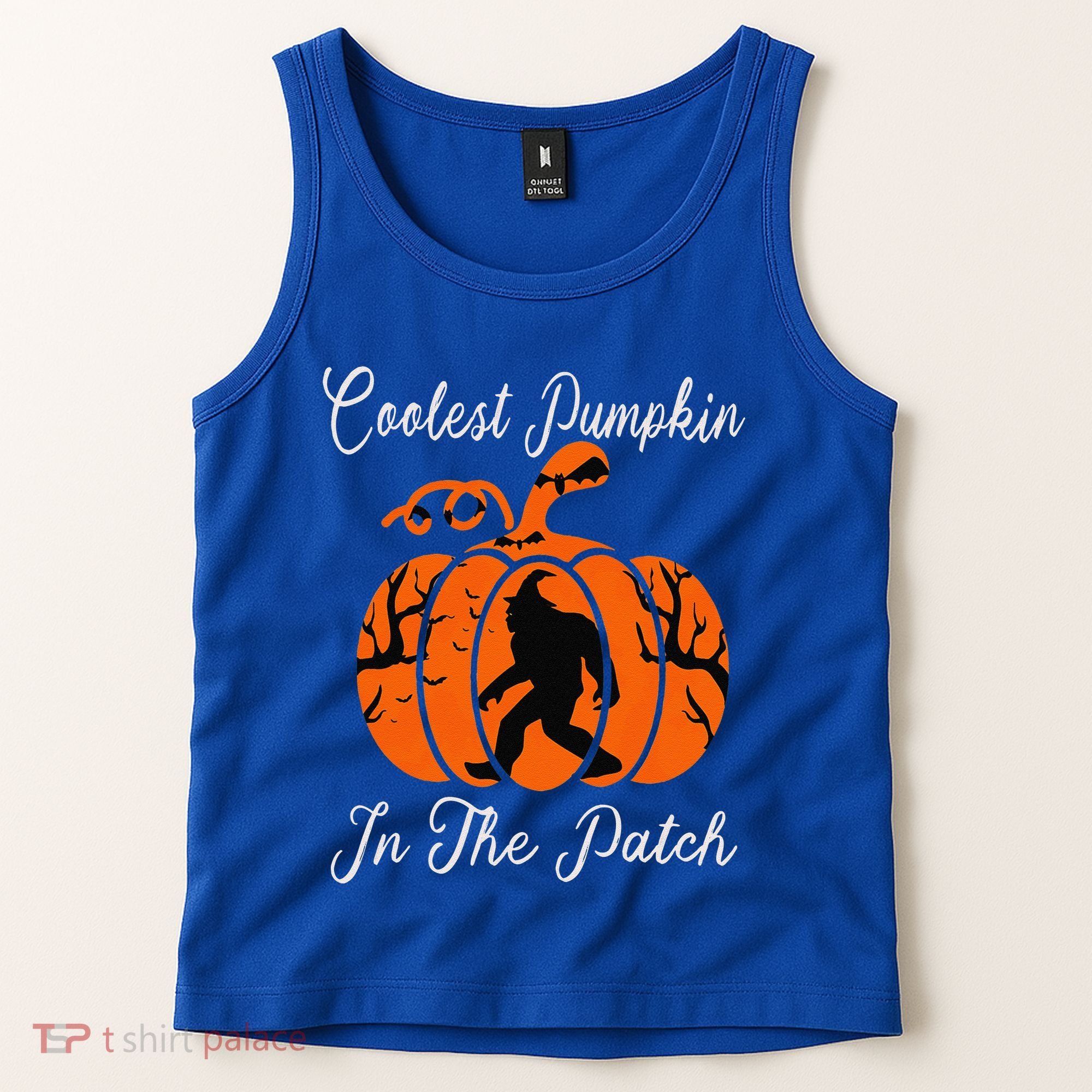 Coolest Pumpkin In The Patch Halloween Costumes Bigfoot Tank Top