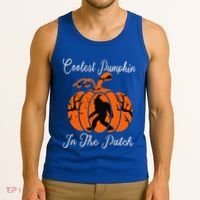 Coolest Pumpkin In The Patch Halloween Costumes Bigfoot Tank Top thumb 3