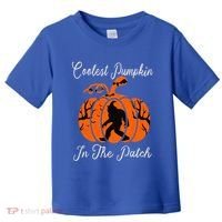 Coolest Pumpkin In The Patch Halloween Costumes Bigfoot Toddler T-Shirt thumb 0