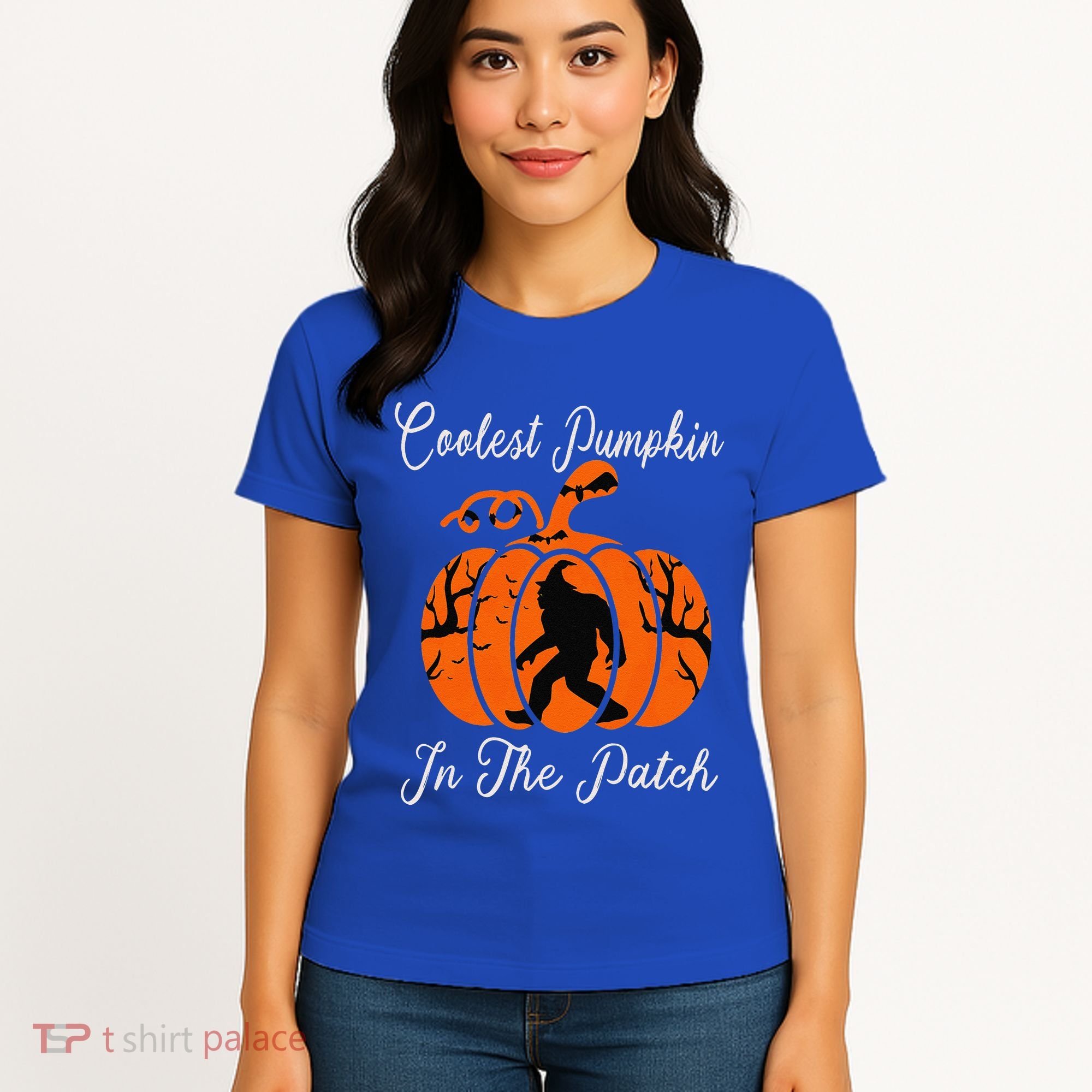 Coolest Pumpkin In The Patch Halloween Costumes Bigfoot Women's T-Shirt