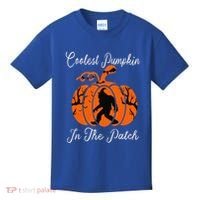 Coolest Pumpkin In The Patch Halloween Costumes Bigfoot Kids T-Shirt thumb 0