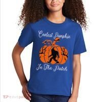 Coolest Pumpkin In The Patch Halloween Costumes Bigfoot Kids T-Shirt thumb 2