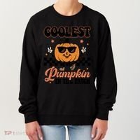 Coolest Pumpkin In The Patch Fall Vibes Retro Halloween Autumn Women's Sweatshirt thumb 0