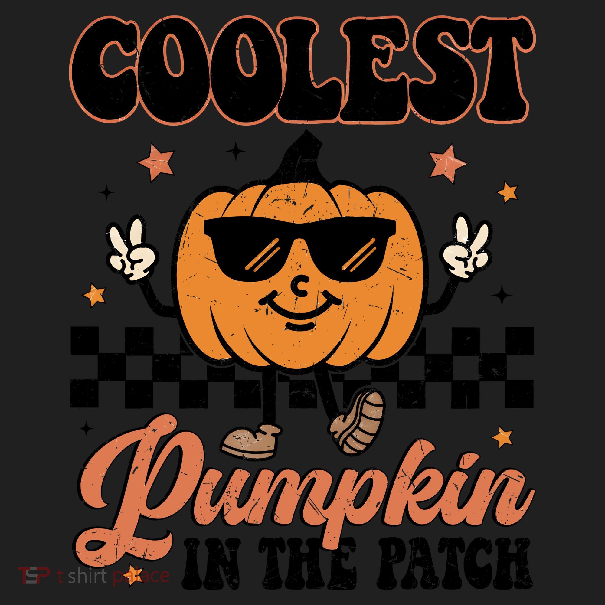 Coolest Pumpkin In The Patch Fall Vibes Retro Halloween Autumn Women's Sweatshirt