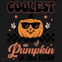 Coolest Pumpkin In The Patch Fall Vibes Retro Halloween Autumn Women's Tank Top thumb 5