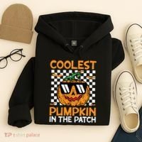 Coolest Pumpkin In The Patch Outfit Halloween Hoodie thumb 4