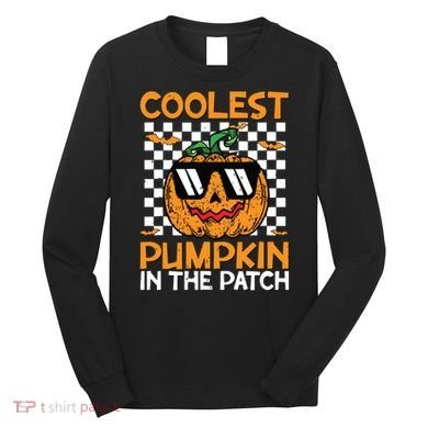 Coolest Pumpkin In The Patch Outfit Halloween Long Sleeve Shirt