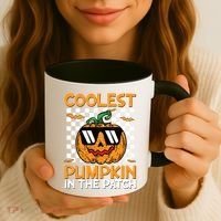 Coolest Pumpkin In The Patch Outfit Halloween Coffee Mug thumb 3