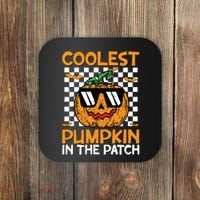 Coolest Pumpkin In The Patch Outfit Halloween Coaster thumb 0