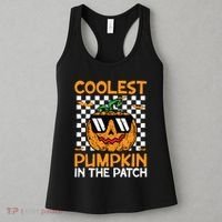 Coolest Pumpkin In The Patch Outfit Halloween Women's Tank Top thumb 3
