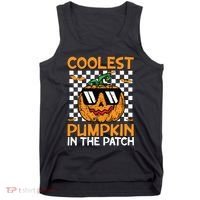 Coolest Pumpkin In The Patch Outfit Halloween Tank Top thumb 0