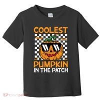 Coolest Pumpkin In The Patch Outfit Halloween Toddler T-Shirt thumb 0