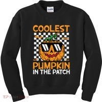 Coolest Pumpkin In The Patch Outfit Halloween Kids Sweatshirt thumb 0