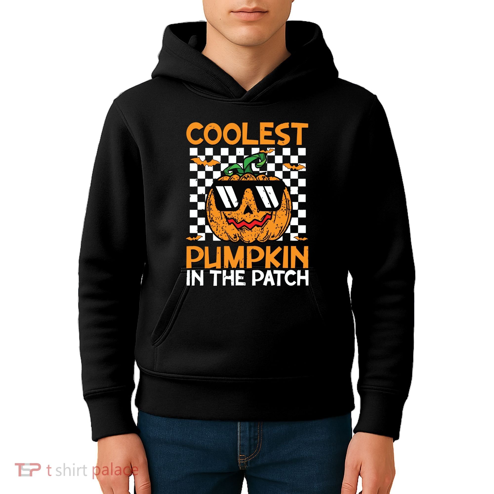 Coolest Pumpkin In The Patch Outfit Halloween Kids Hoodie