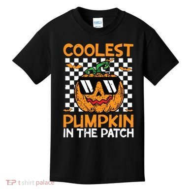 Coolest Pumpkin In The Patch Outfit Halloween Kids T-Shirt