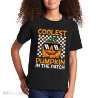 Coolest Pumpkin In The Patch Outfit Halloween Kids T-Shirt thumb 2