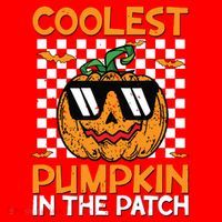 Coolest Pumpkin In The Patch Outfit Halloween Santa Hat thumb 1