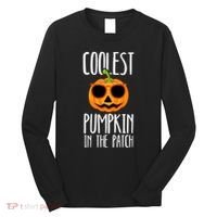 Coolest Pumpkin In The Patch Funny Halloween Party Cute Long Sleeve Shirt thumb 0