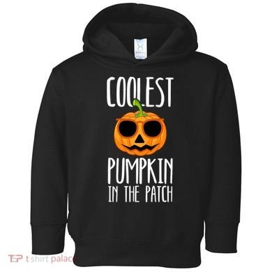Coolest Pumpkin In The Patch Funny Halloween Party Cute Toddler Hoodie