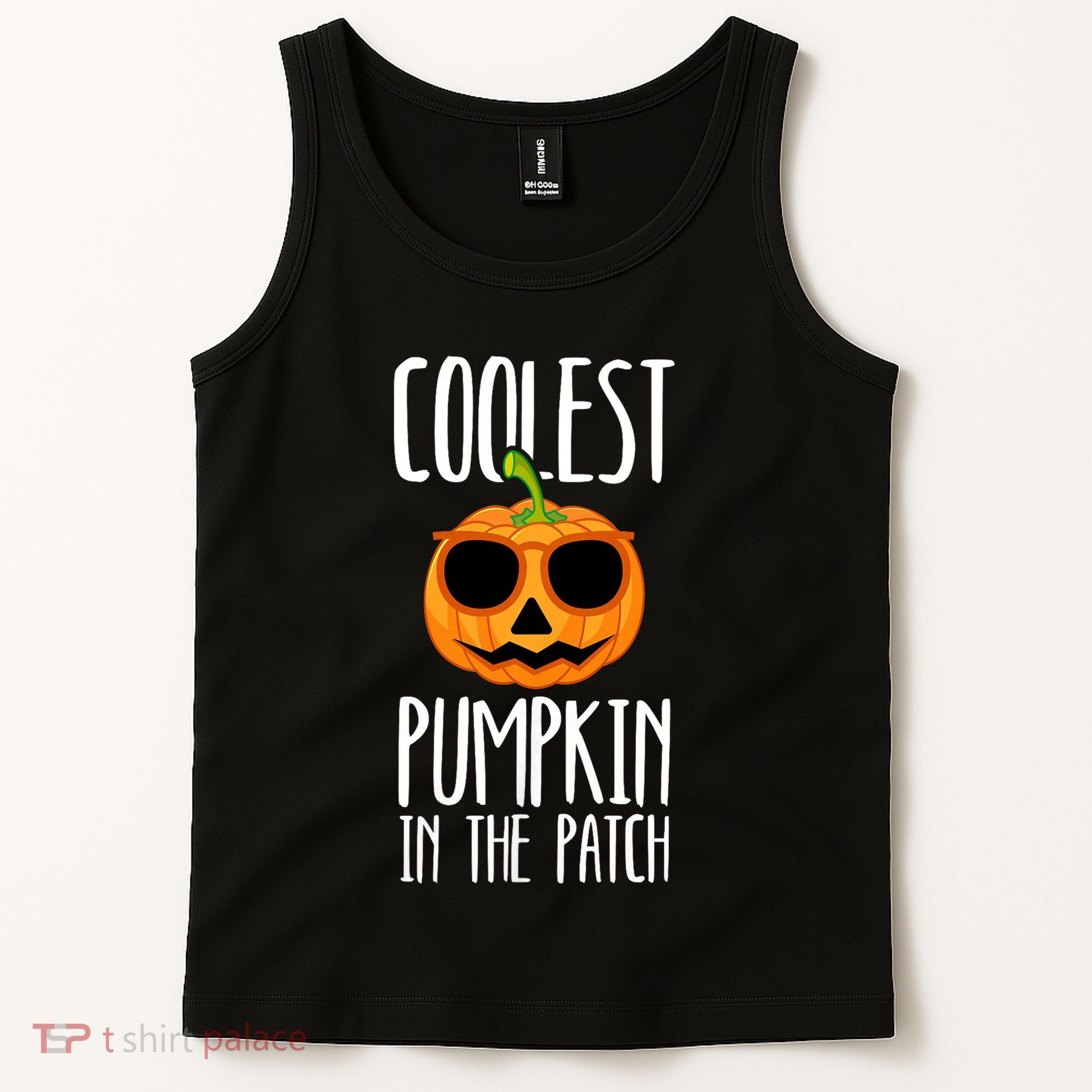 Coolest Pumpkin In The Patch Funny Halloween Party Cute Tank Top