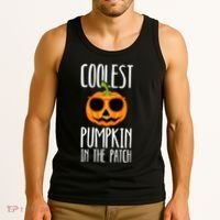 Coolest Pumpkin In The Patch Funny Halloween Party Cute Tank Top thumb 3