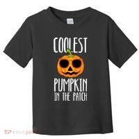 Coolest Pumpkin In The Patch Funny Halloween Party Cute Toddler T-Shirt thumb 0