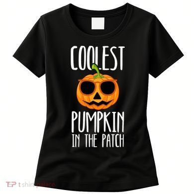 Coolest Pumpkin In The Patch Funny Halloween Party Cute Women's T-Shirt