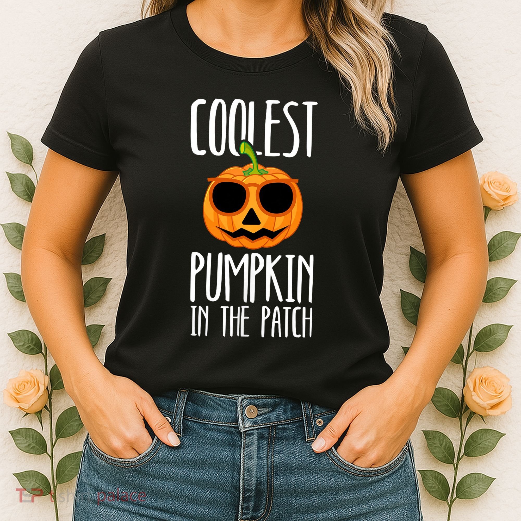 Coolest Pumpkin In The Patch Funny Halloween Party Cute Women's T-Shirt