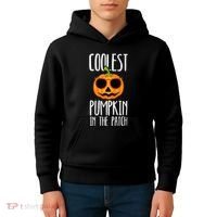 Coolest Pumpkin In The Patch Funny Halloween Party Cute Kids Hoodie thumb 4